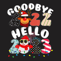 Goodbye 2022 Hello 2023 Cute Christmas Tee T-shirt | Artistshot