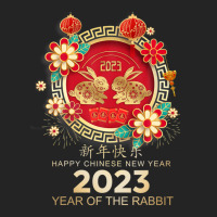 Happy Lunar New Year 2023 Year Of The Rabbit 3/4 Sleeve Shirt | Artistshot