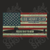 Uss Henry Clay Ssbn 625 Nuclear Ballistic Missile Submarine Vintage Ladies Fitted T-shirt | Artistshot