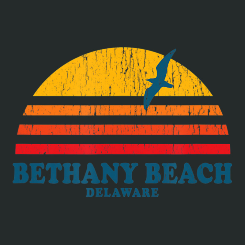 Bethany Beach Delaware De Vintage 70s Women's Triblend Scoop T-shirt | Artistshot