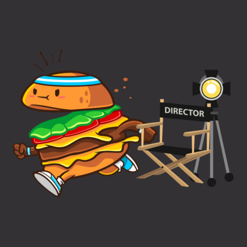 Production Runner Fun Burger Design Vintage Hoodie | Artistshot