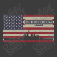 Uss North Carolina Bb 55 Us Navy Battleship Vintage American Flag Gift Men's Polo Shirt | Artistshot