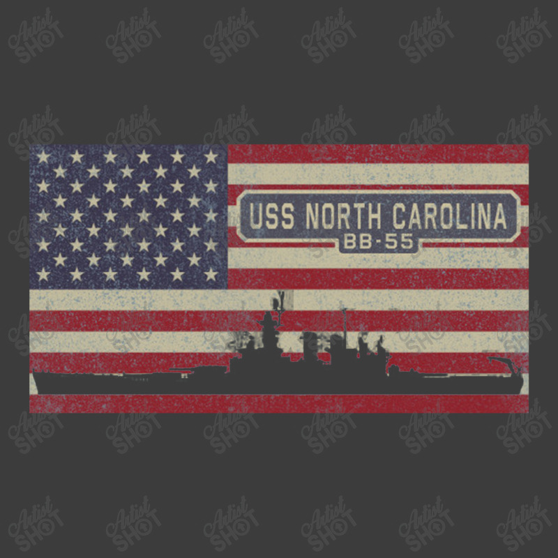 Uss North Carolina Bb 55 Us Navy Battleship Vintage American Flag Gift Men's Polo Shirt | Artistshot