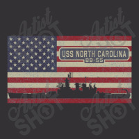 Uss North Carolina Bb 55 Us Navy Battleship Vintage American Flag Gift Vintage Hoodie And Short Set | Artistshot