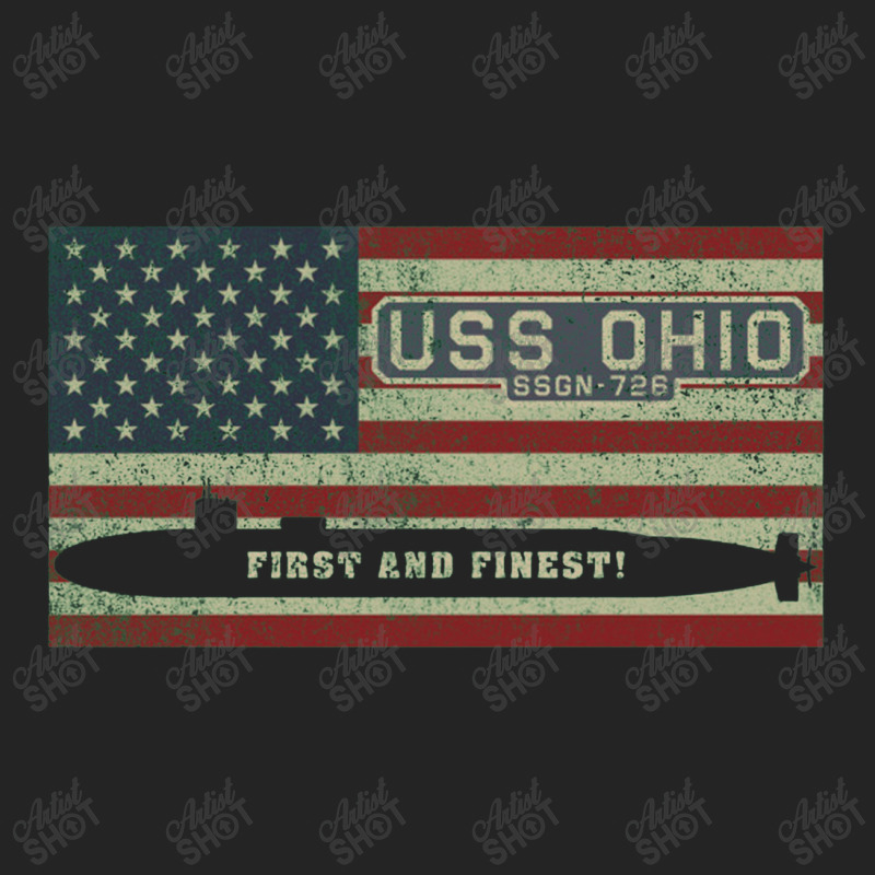 Uss Ohio Ssgn 726 Ballistic Missile Submarine American Flag Gift 3/4 Sleeve Shirt | Artistshot