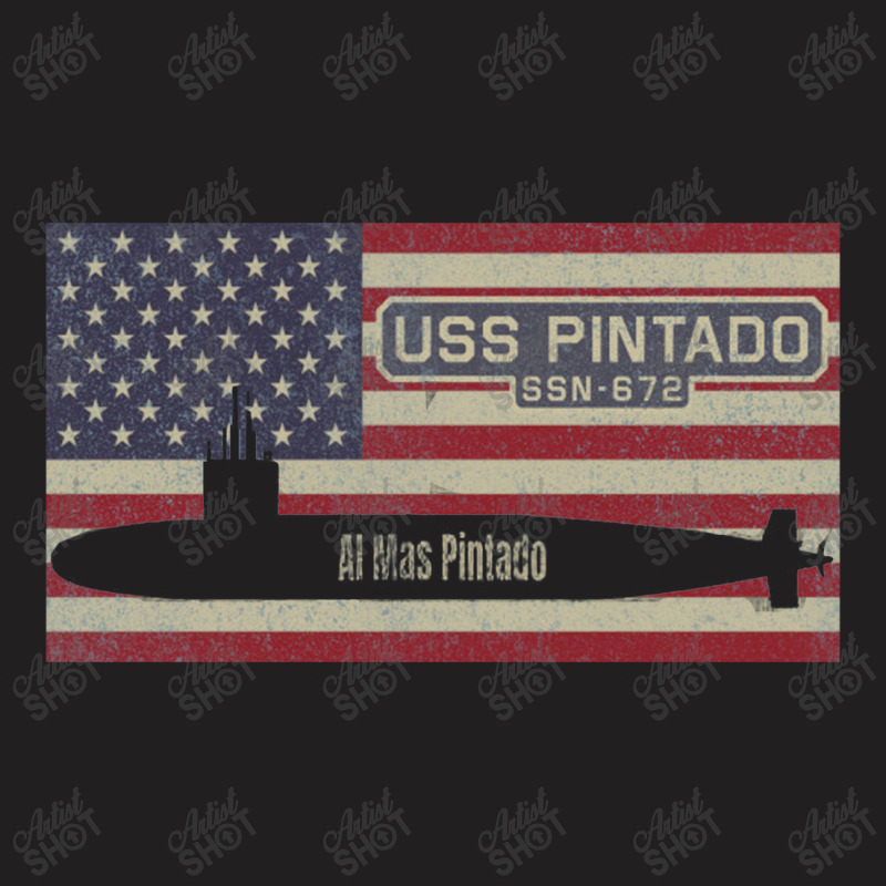 Uss Pintado Ssn 672 Sturgeon Class Nuclear Attack Submarine Vintage T-shirt | Artistshot