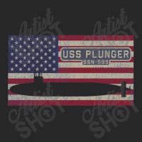 Uss Plunger Ssn 595 Nuclear Submarine Vintage American Flag Gift Men's T-shirt Pajama Set | Artistshot