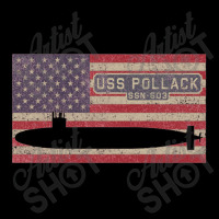 Uss Pollack Ssn 603 Nuclear Submarine Vintage American Flag Gift Men's 3/4 Sleeve Pajama Set | Artistshot