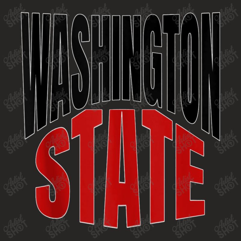 Washington State Tank Top Ladies Fitted T-Shirt by MARKANTHONYWALKER | Artistshot