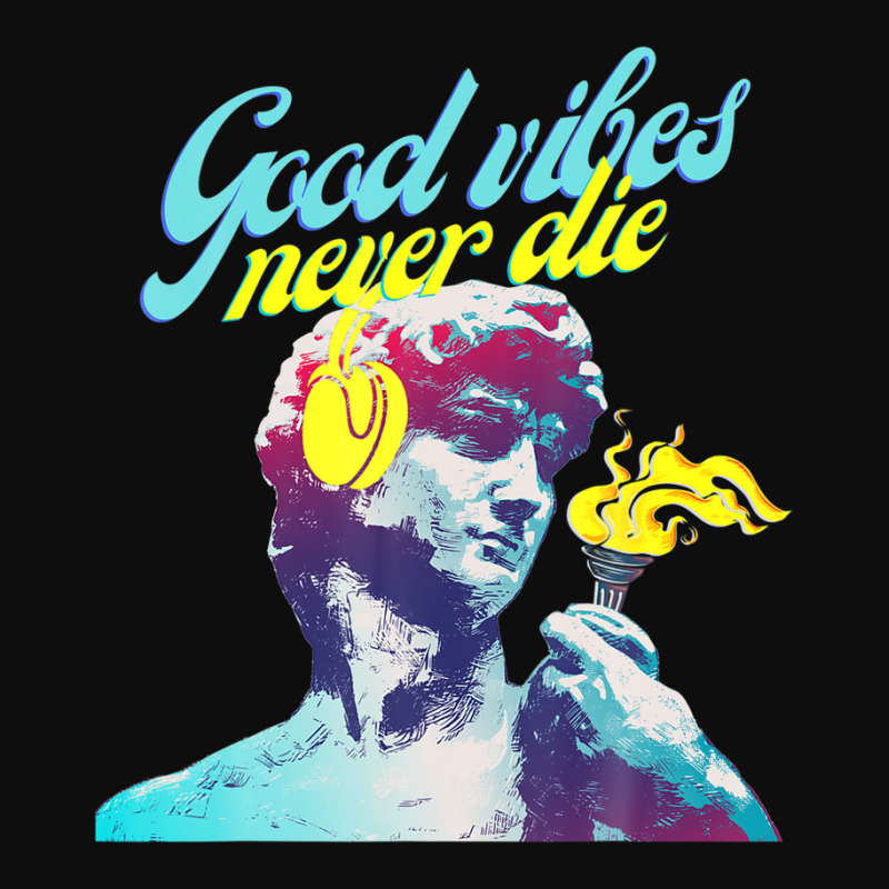 Good Vibes Never Die, Modern Colorful Unique Design Crop Top by crrojkeydalu | Artistshot