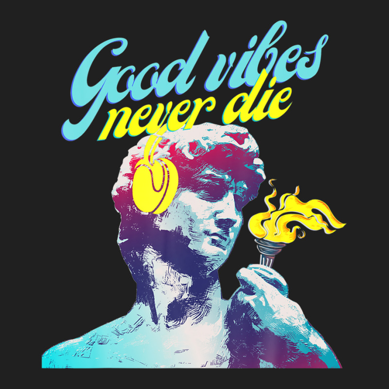 Good Vibes Never Die, Modern Colorful Unique Design Ladies Polo Shirt by crrojkeydalu | Artistshot