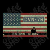 Uss Ronald Reagan Cvn 76 Vintage American Flag Gift Cropped Hoodie | Artistshot