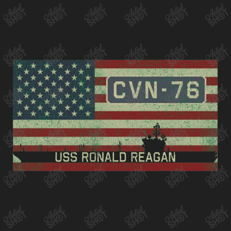 Uss Ronald Reagan Cvn 76 Vintage American Flag Gift Ladies Polo Shirt by kudaponijengkulit | Artistshot