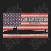 Uss Sam Houston Ssbn 609 Nuclear Ballistic Missile Submarine Vintage T-shirt | Artistshot