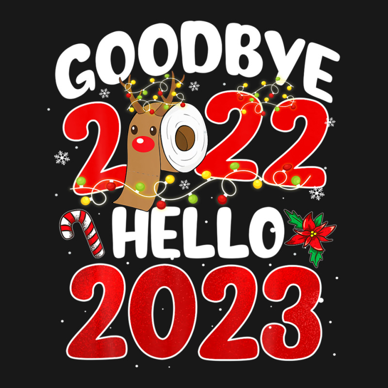 Goodbye 2022 Hello 2023 Cute Christmas Tee Flannel Shirt | Artistshot