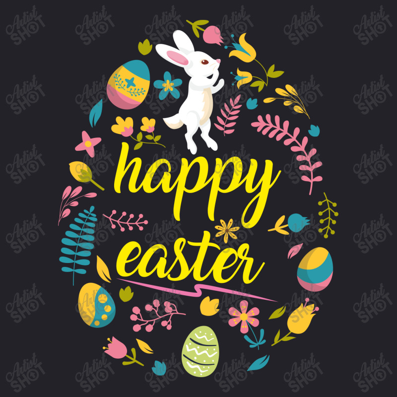 Happy Easter Day Egg Unisex Sherpa-lined Denim Jacket | Artistshot