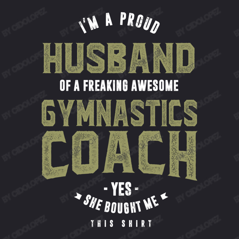Proud Husband Of A Gymnastics Coach Unisex Sherpa-lined Denim Jacket | Artistshot