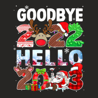 Goodbye 2022 Hello 2023 Cute Christmas Ladies Fitted T-shirt | Artistshot