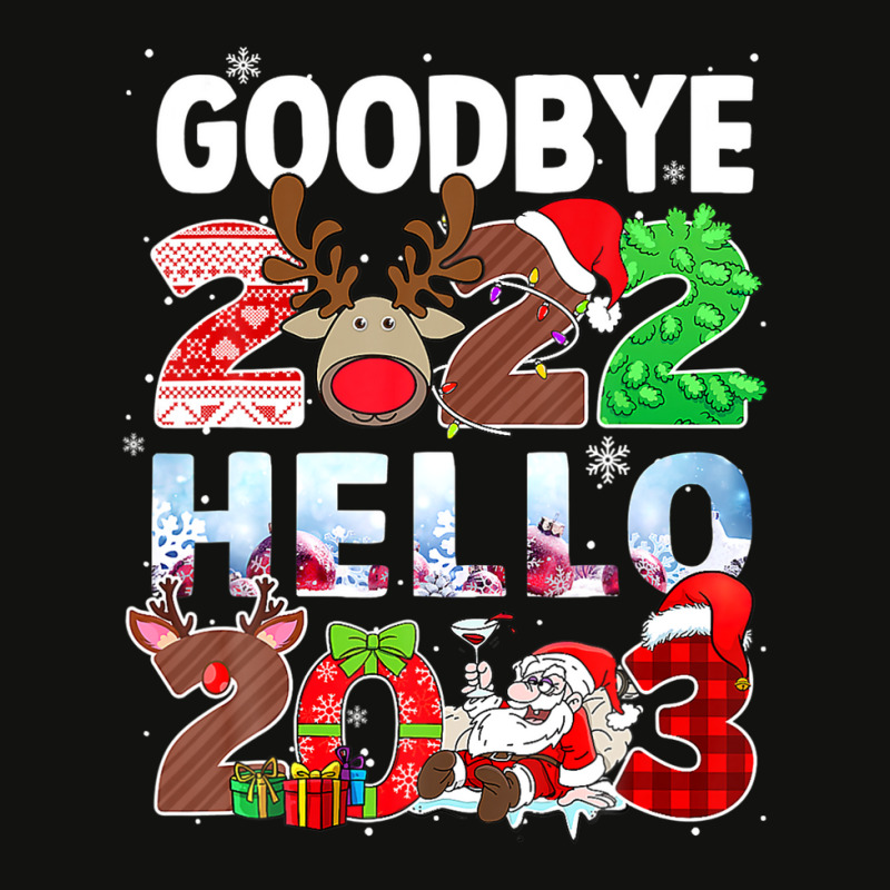 Goodbye 2022 Hello 2023 Cute Christmas Scorecard Crop Tee | Artistshot