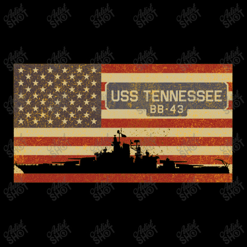 Uss Tennessee Bb 43 Dreadnought Battleship Gift Fleece Short | Artistshot