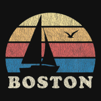 Boston Ma Vintage Sailboat 70s Throwback Sunset Graphic T-shirt | Artistshot