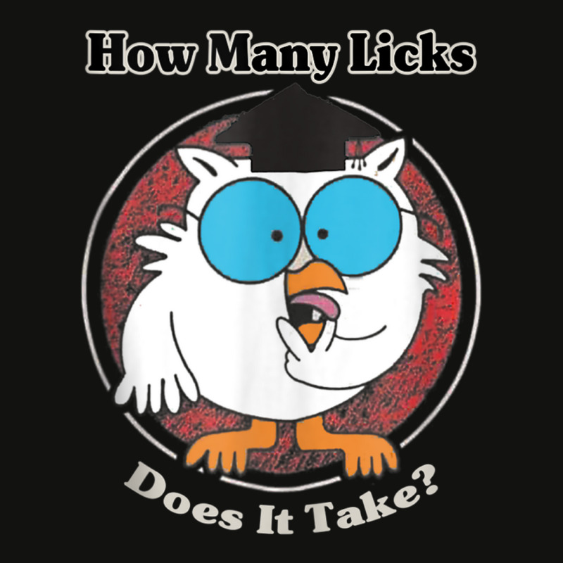 Funny Owl How Many Licks Does It Take Retro Vintage Tank Top Scorecard Crop Tee by SamuelTABraun | Artistshot