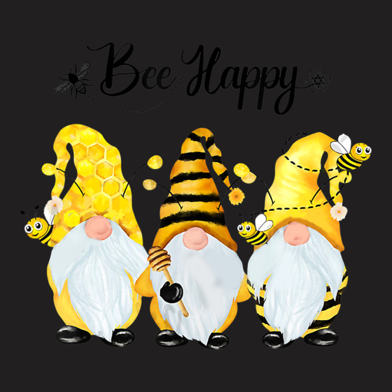 Bee Happy Bee Gnome Spring T-shirt | Artistshot