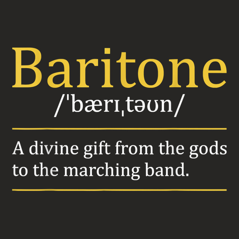 Baritone   Euphonium Marching Bandmaster Music Enthusiast T Shirt Ladies Fitted T-shirt | Artistshot