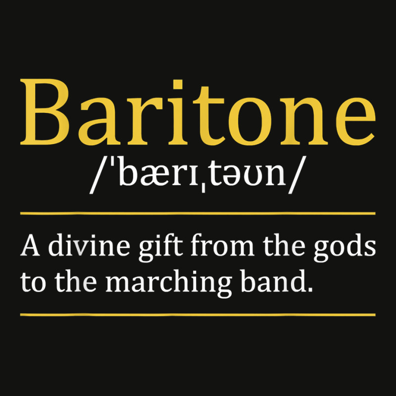 Baritone   Euphonium Marching Bandmaster Music Enthusiast T Shirt Scorecard Crop Tee | Artistshot