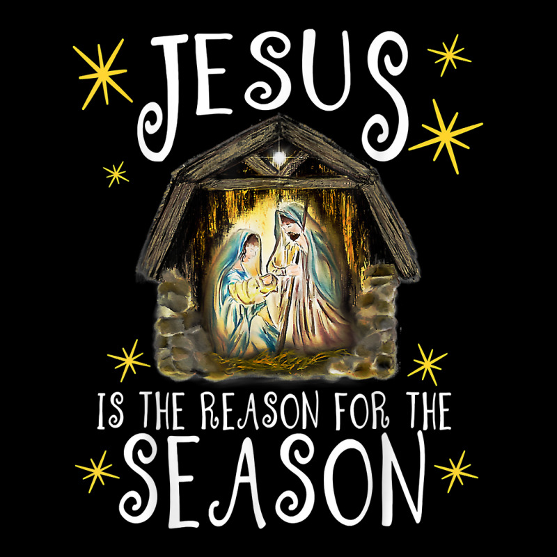 Christmas Nativity Jesus Is The Reason For The Season Manger T Shirt Adjustable Cap by lavenakf44f | Artistshot