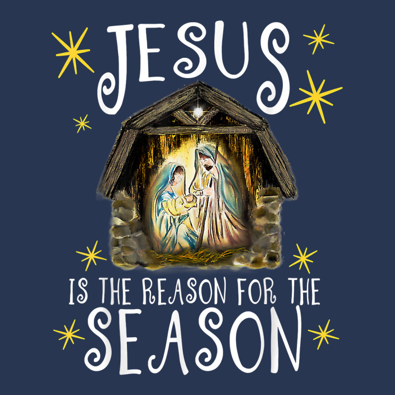 Christmas Nativity Jesus Is The Reason For The Season Manger T Shirt Ladies Denim Jacket by lavenakf44f | Artistshot