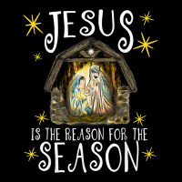 Christmas Nativity Jesus Is The Reason For The Season Manger T Shirt Cropped Hoodie | Artistshot