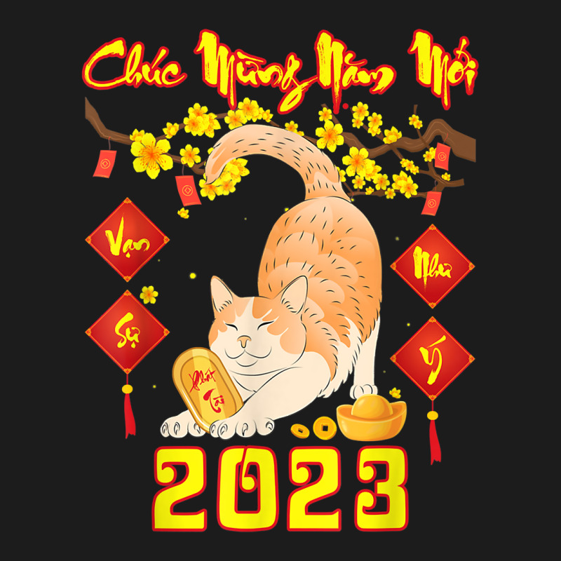 Chuc Mung Nam Moi Happy Vietnamese New Year 2023 Cat Lovers T Shirt