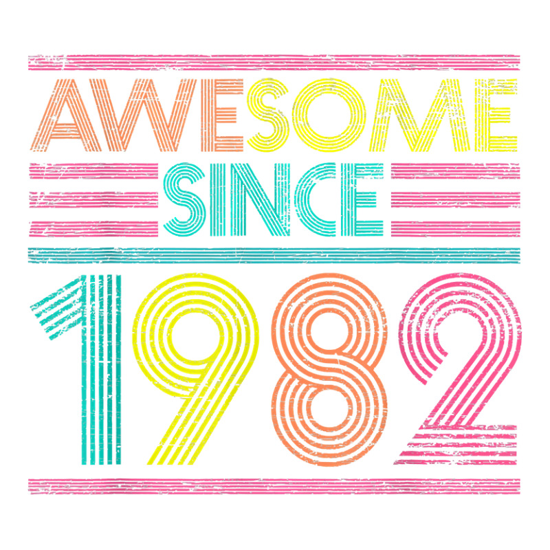 Awesome Since 1982 40th Birthday Gifts 40 Years Old Men's T-shirt Pajama Set by PeterArtist | Artistshot