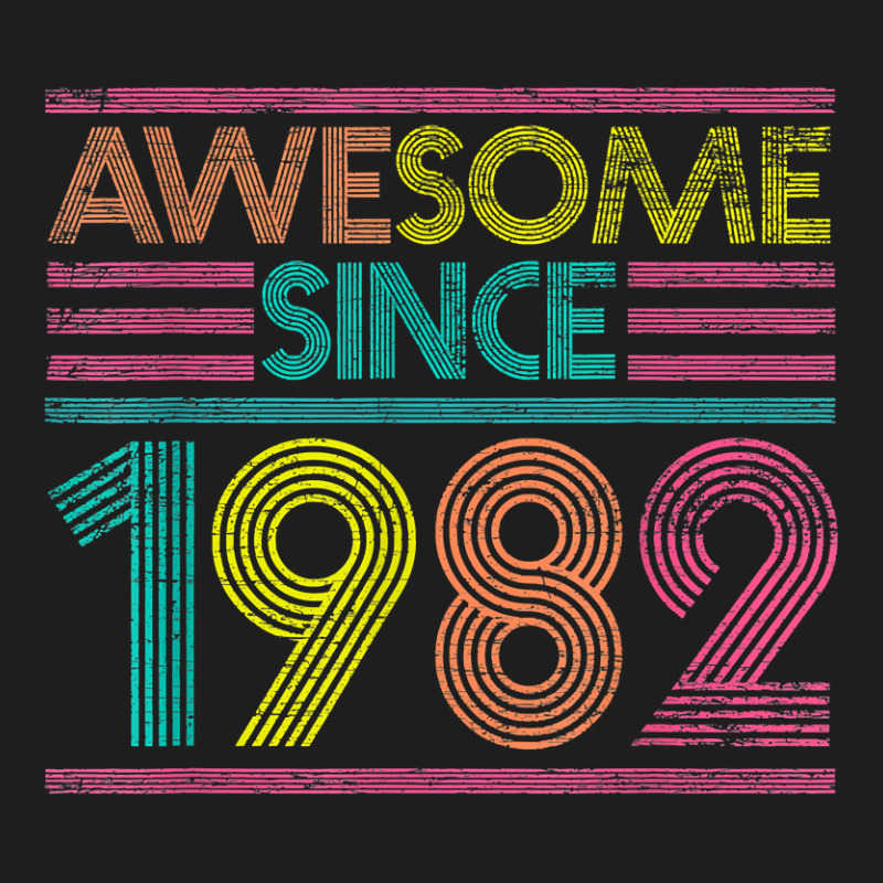 Awesome Since 1982 40th Birthday Gifts 40 Years Old Classic T-shirt by PeterArtist | Artistshot