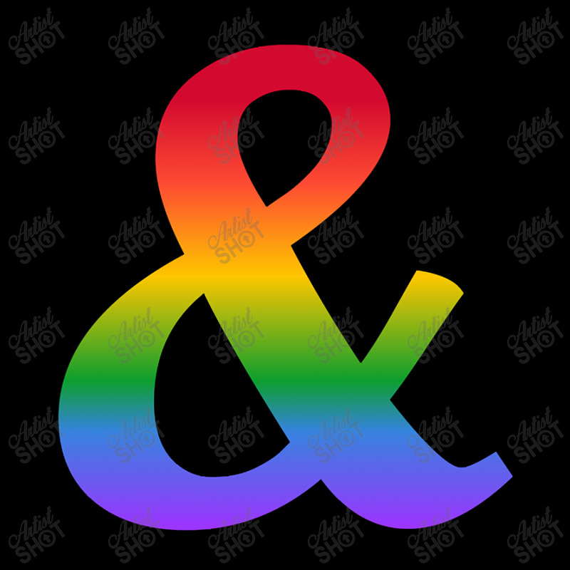 You And I Romantic Rainbow Ampersand Symbol For Queer Gay Lesbian Vale Adjustable Cap by laurynvanhoose | Artistshot