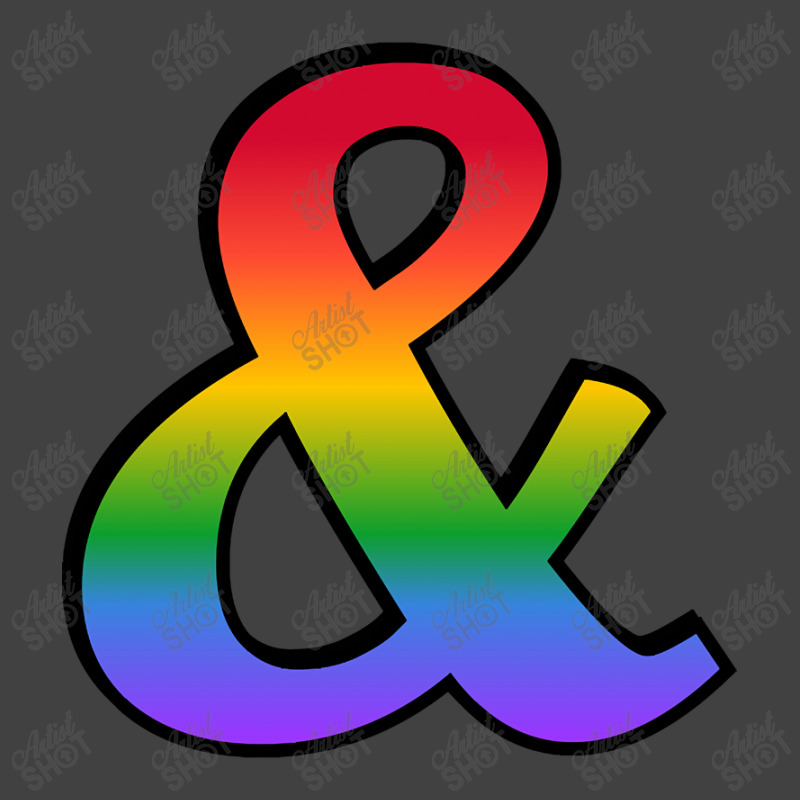 You And I Romantic Rainbow Ampersand Symbol For Queer Gay Lesbian Vale Vintage T-Shirt by laurynvanhoose | Artistshot