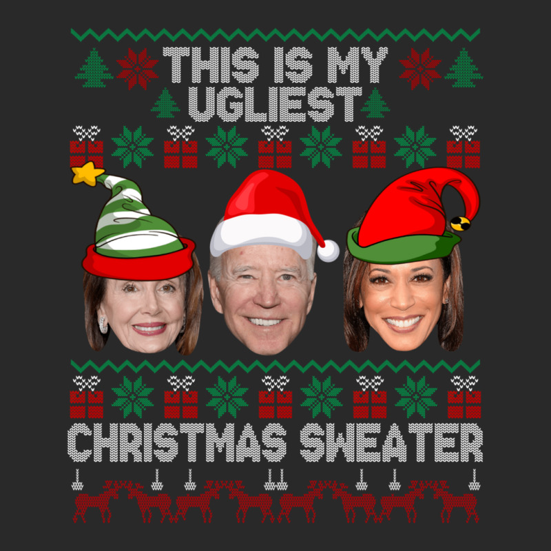 This Is My Ugliest Christmas Sweater Funny Joe Biden Kamala Long Sleev Toddler T-shirt | Artistshot