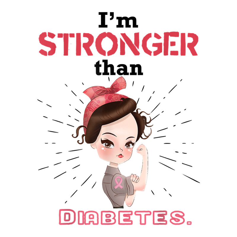 Diabetic Type 1 2 Awareness I'm Stronger Than Diabetes Gift T Shirt Youth Hoodie by paisleafuscaldo | Artistshot