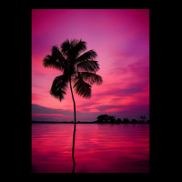 Palm Tree At A Sunset Legging | Artistshot