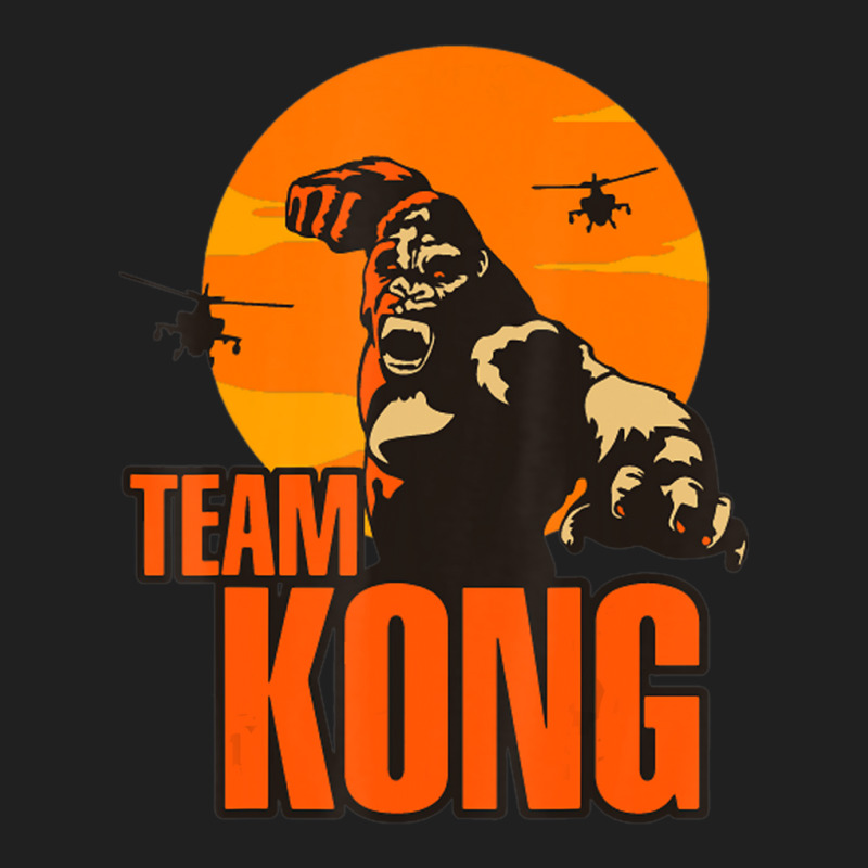 Team Kong Taking Over The City And Helicopters Sunset Drawstring Bags | Artistshot