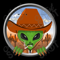 Alien Cowboy Getting Shot Cropped Sweater | Artistshot