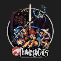 Thundercats Group Shot Vintage Circle Classic T-shirt | Artistshot