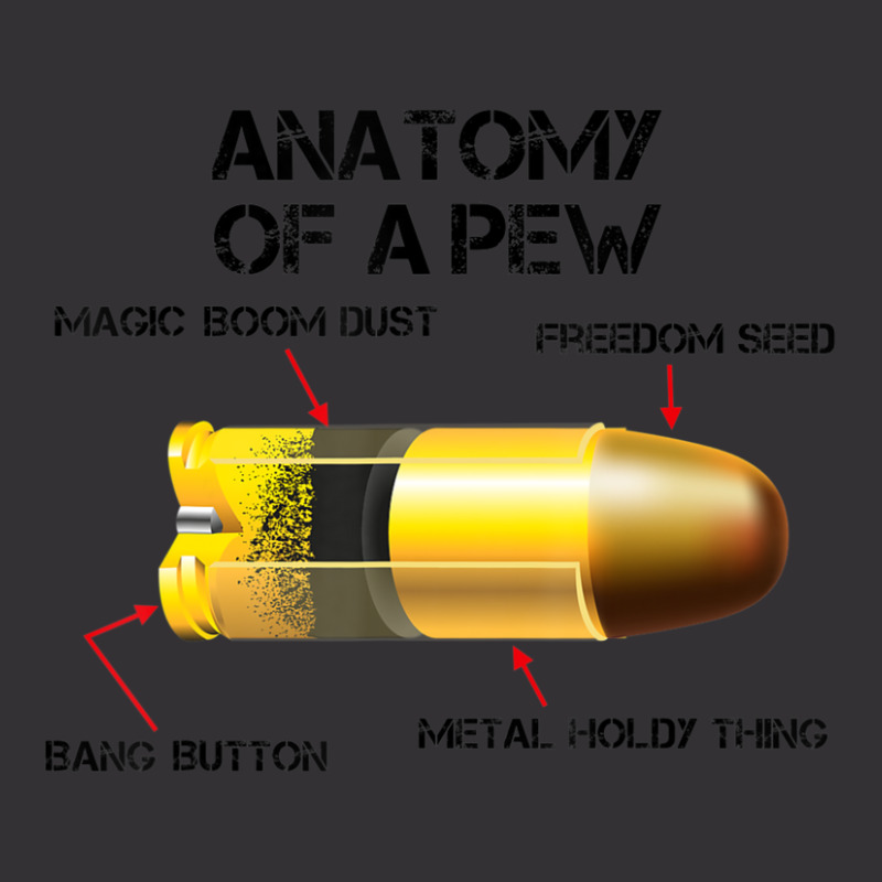 Anatomy Of A Pew Parts Of A Bullet Pro Gun Rights Vintage Hoodie by femalesbaubles | Artistshot