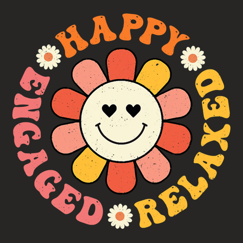 Happy Relaxed Engaged Aba Bcba Behavioral Health Technician Ladies Fitted T-Shirt by Davidartist | Artistshot