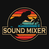 Sound Mixer Dinosaur Metal Print Square | Artistshot