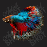 Red Blue Betta Fish Jambrong T-shirt | Artistshot