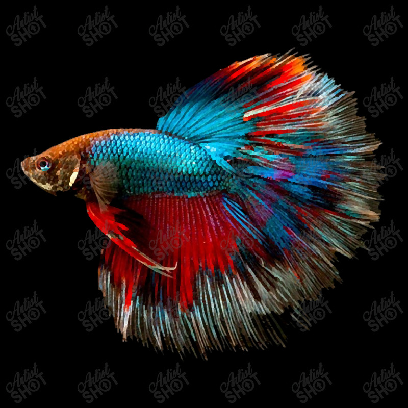 Red Blue Betta Fish Jambrong Zipper Hoodie | Artistshot