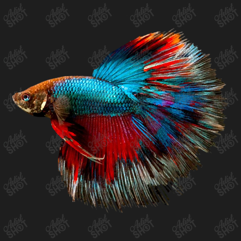 Red Blue Betta Fish Jambrong Classic T-shirt | Artistshot