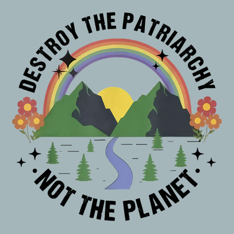 Destroy The Patriarchy Not The Planet Smash Patriarchy Unisex Sherpa-Lined Denim Jacket by Davidartist | Artistshot